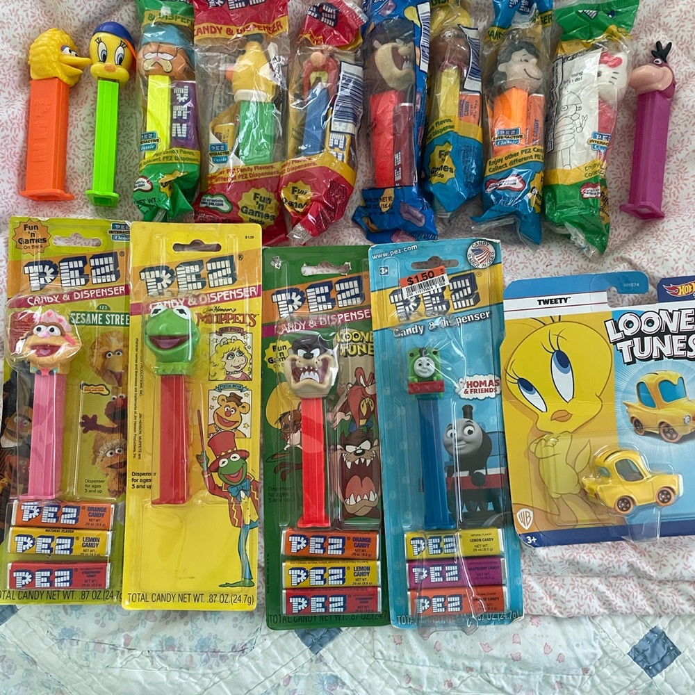 PEZ dispensers NIB 67 pieces COLLECTION
